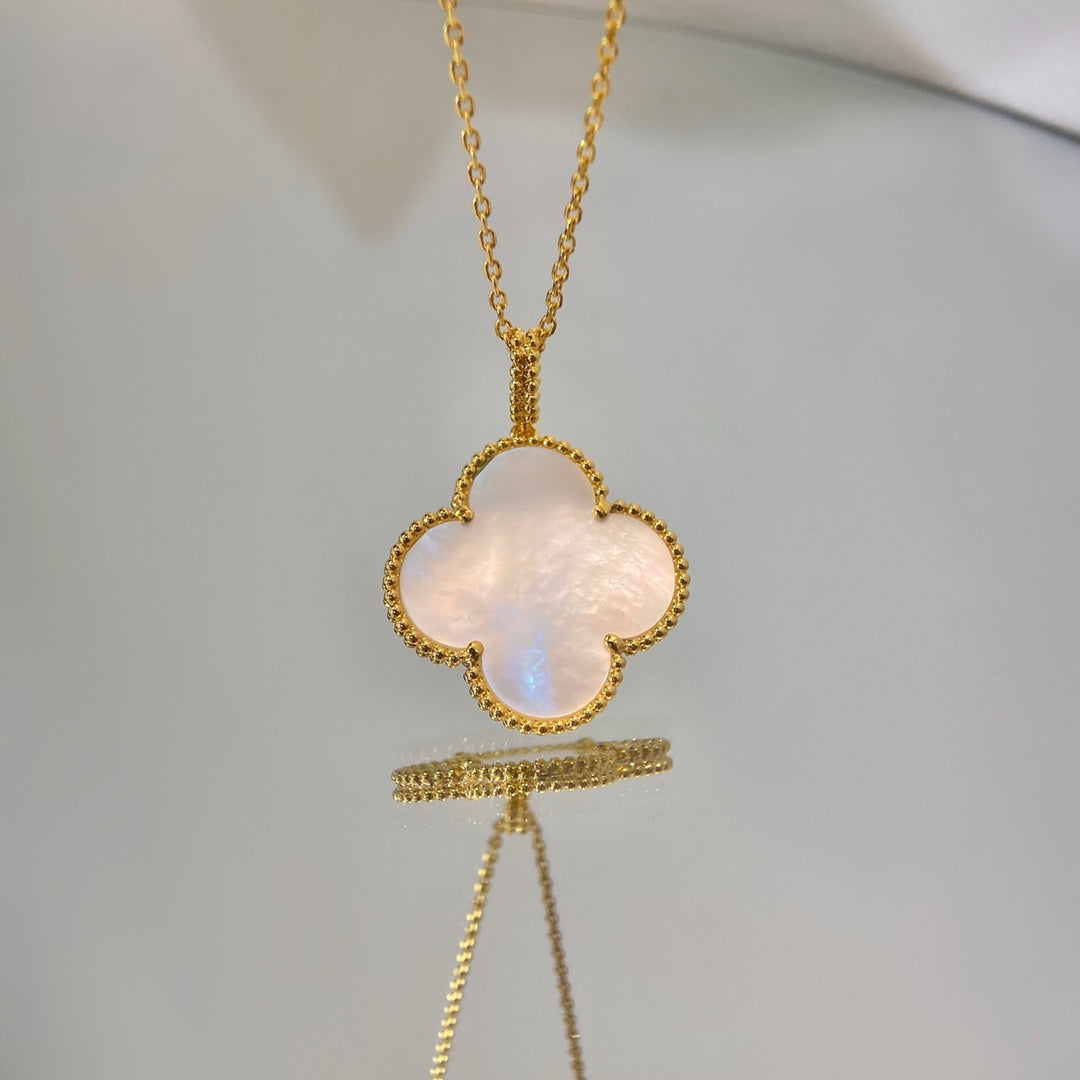 [Vintora]COLLIER PENDENTIF TRÈS GRAND TRÈFLE 25MM NOP