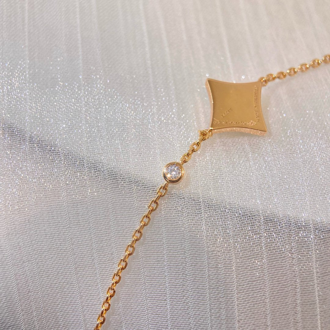 [Vintora]COLOR STAR PINK GOLD DIAMOND BRACELET