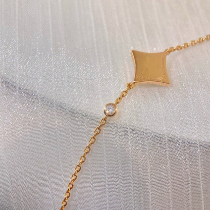 [Vintora]COLOR STAR PINK GOLD DIAMOND BRACELET