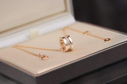 [Vintora]ZERO 1 PINK GOLD DIAMOND NECKLACE