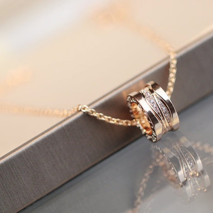 [Vintora]ZERO 1 PINK GOLD DIAMOND NECKLACE