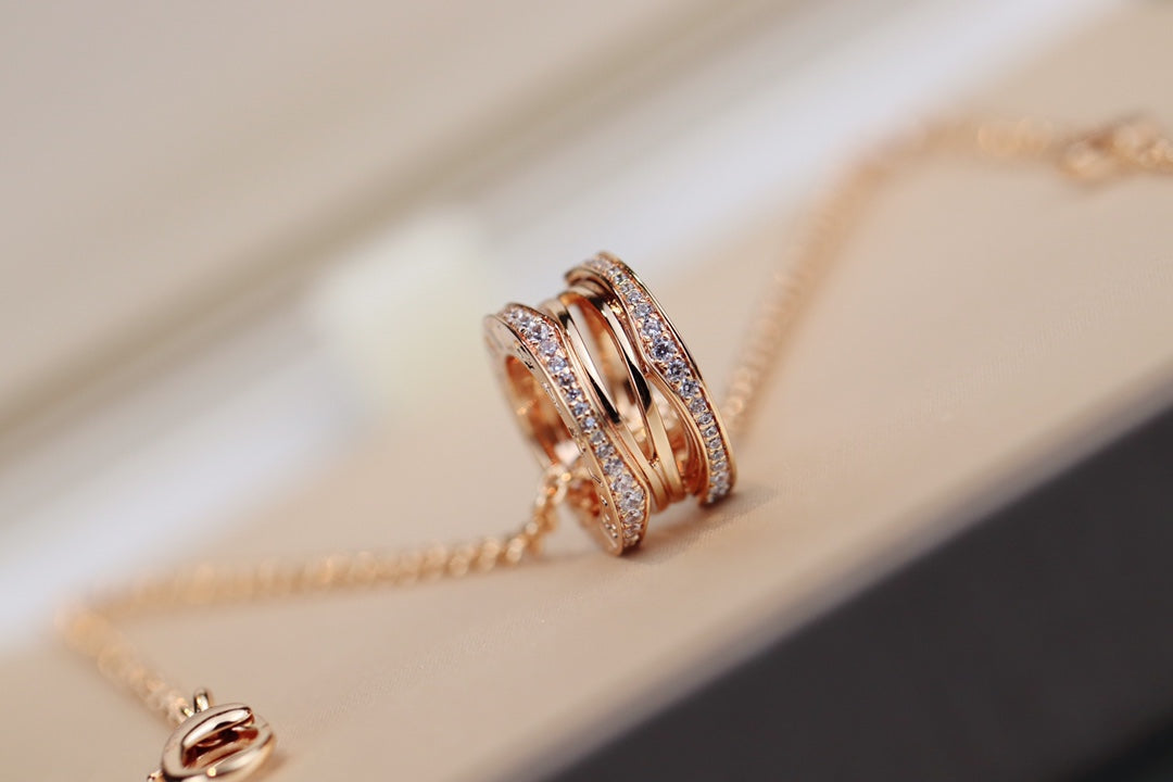 [Vintora]ZERO 1 PINK GOLD NECKLACE