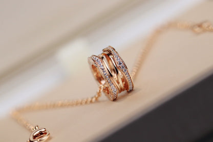 [Vintora]ZERO 1 PINK GOLD NECKLACE