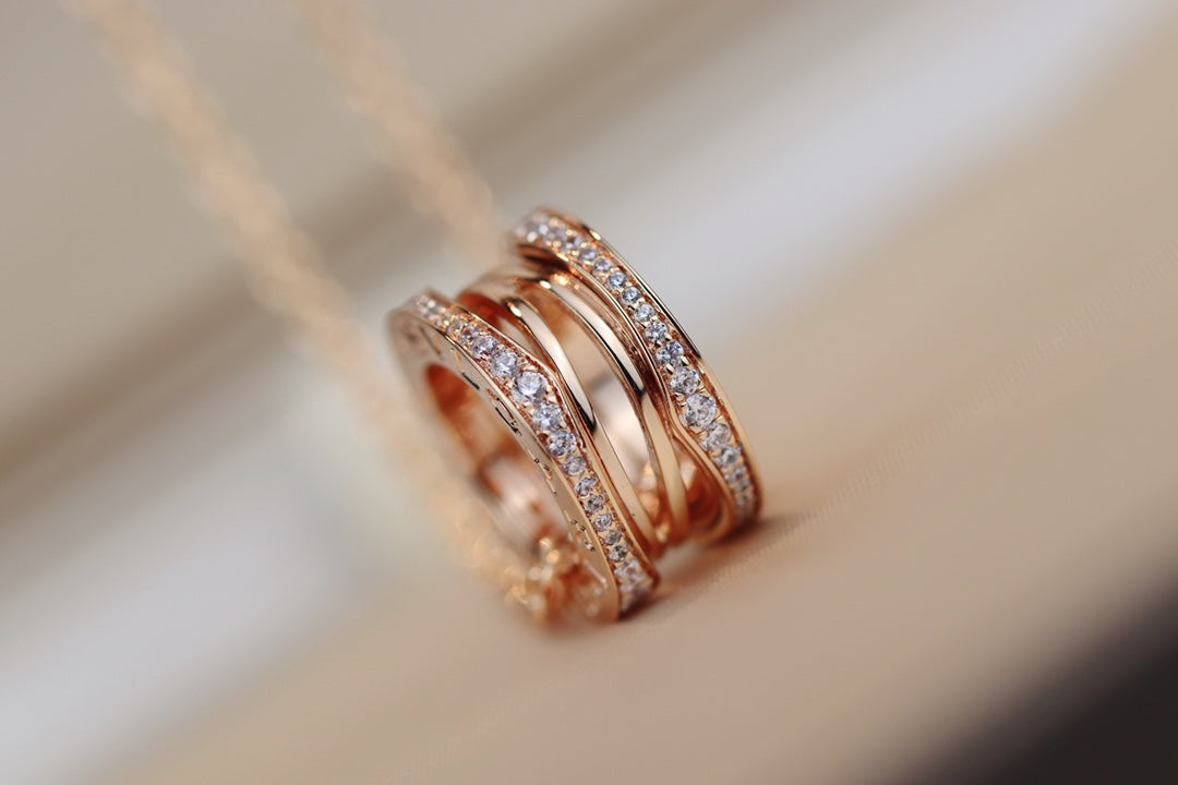 [Vintora]ZERO 1 PINK GOLD NECKLACE