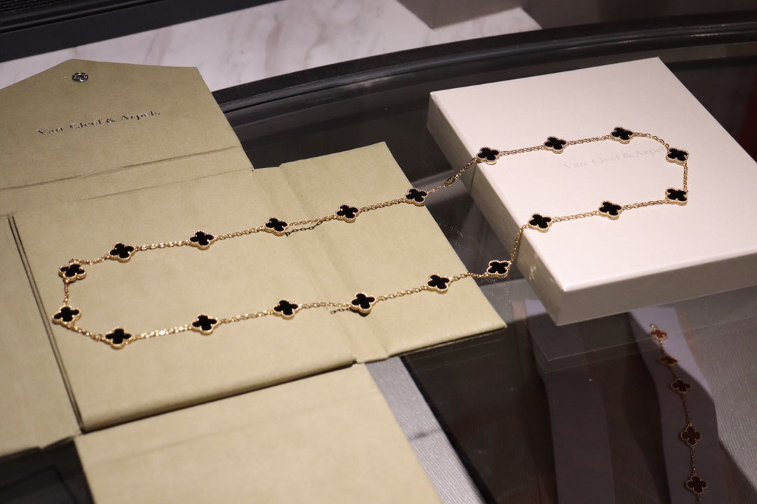 [Vintora]CLOVER 20 MOTIFS ONYX ROSE GOLD