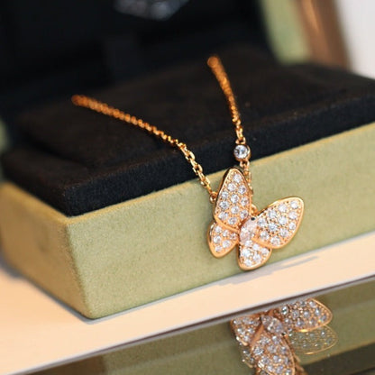 [Vintora]COLLIER DIAMANT PAPILLON