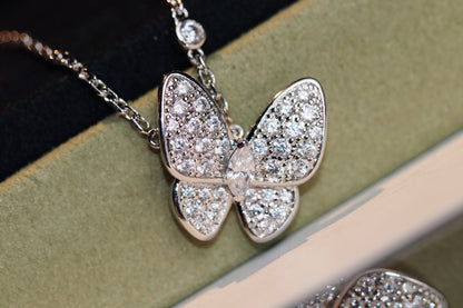 [Vintora]COLLIER DIAMANT PAPILLON