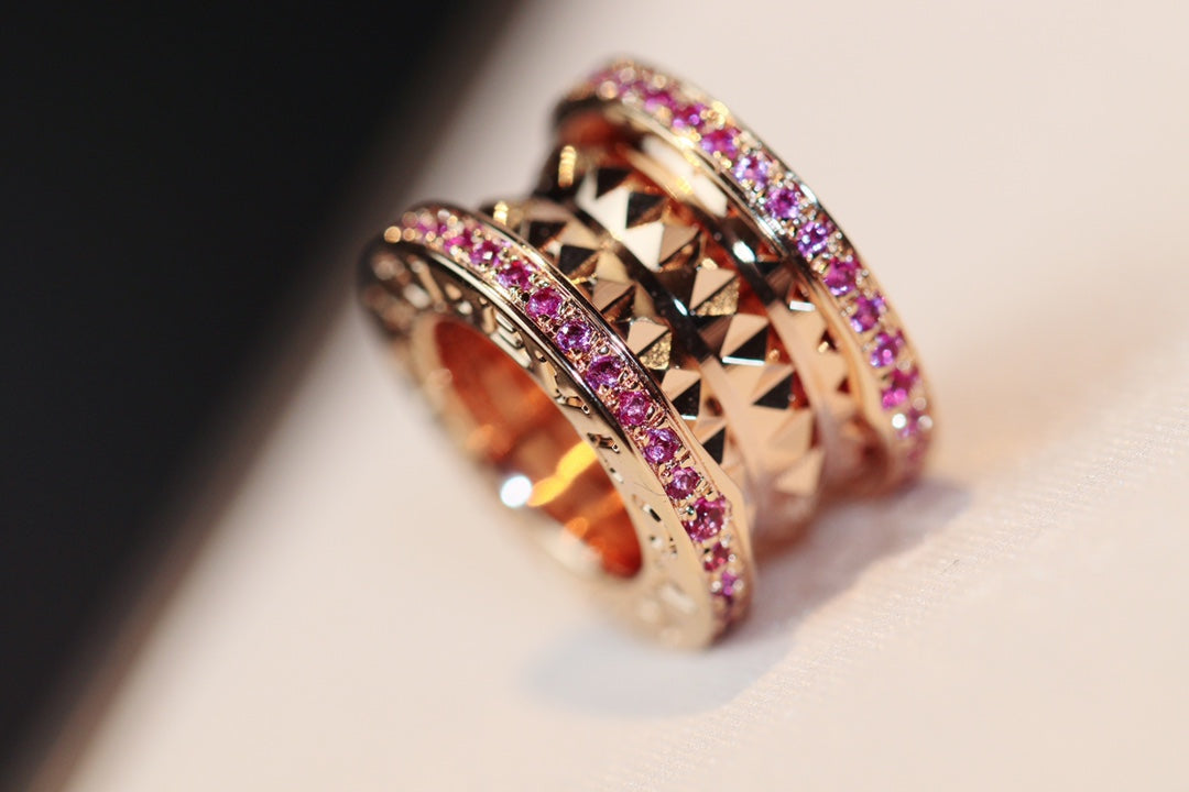 [Vintora]ZERO 1 ROCK PINK GOLD PINK DIAMOND NECKLACE
