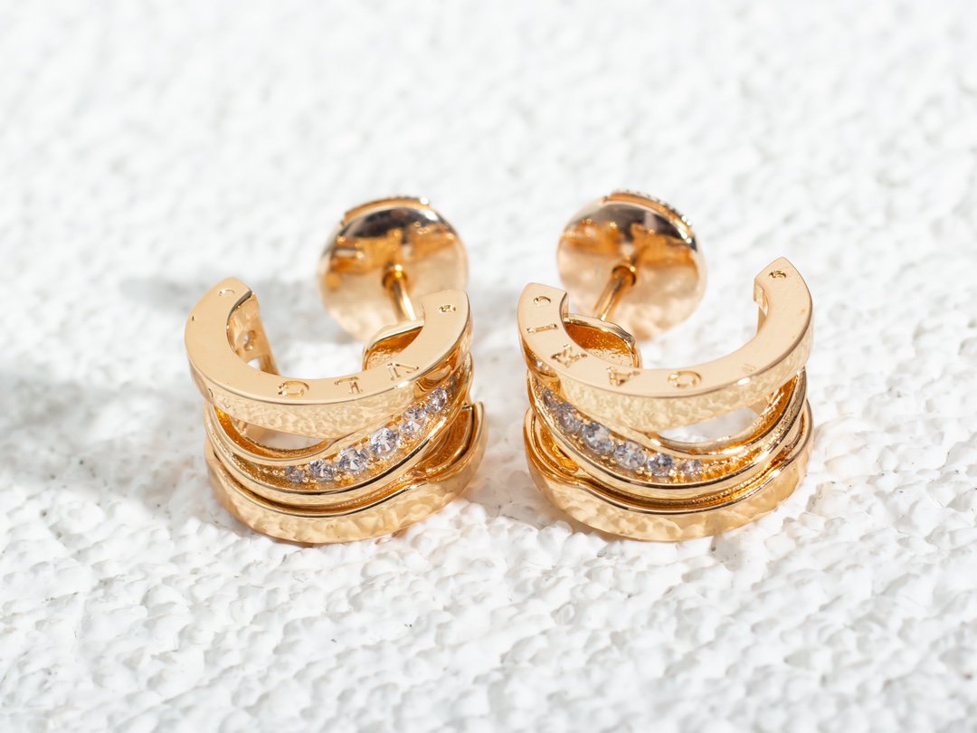 [Vintora]ZERO 1 PINK GOLD DIAMONDS EARRINGS