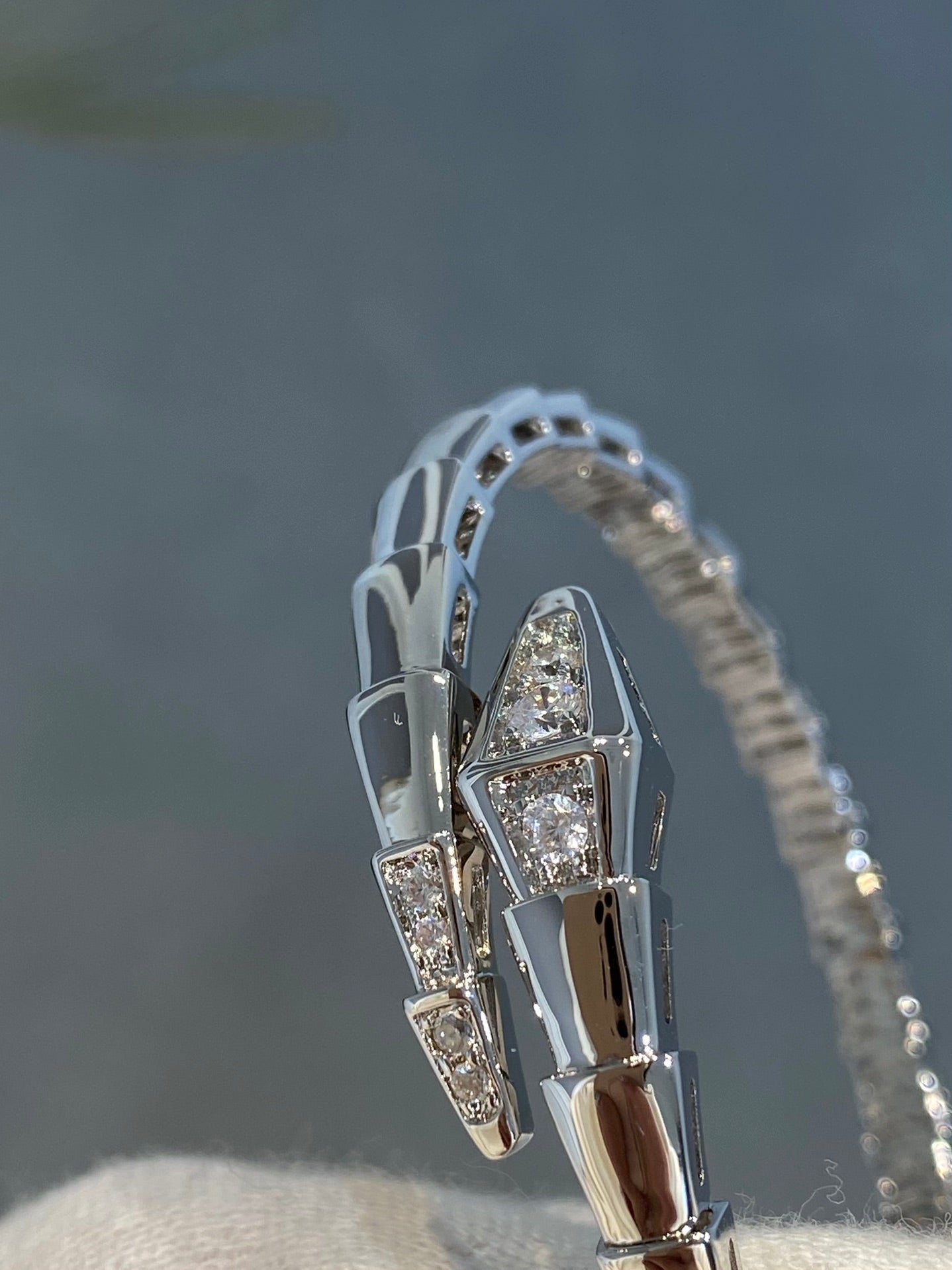 [Vintora]SERPENTI BRACELET DIAMONDS SILVER