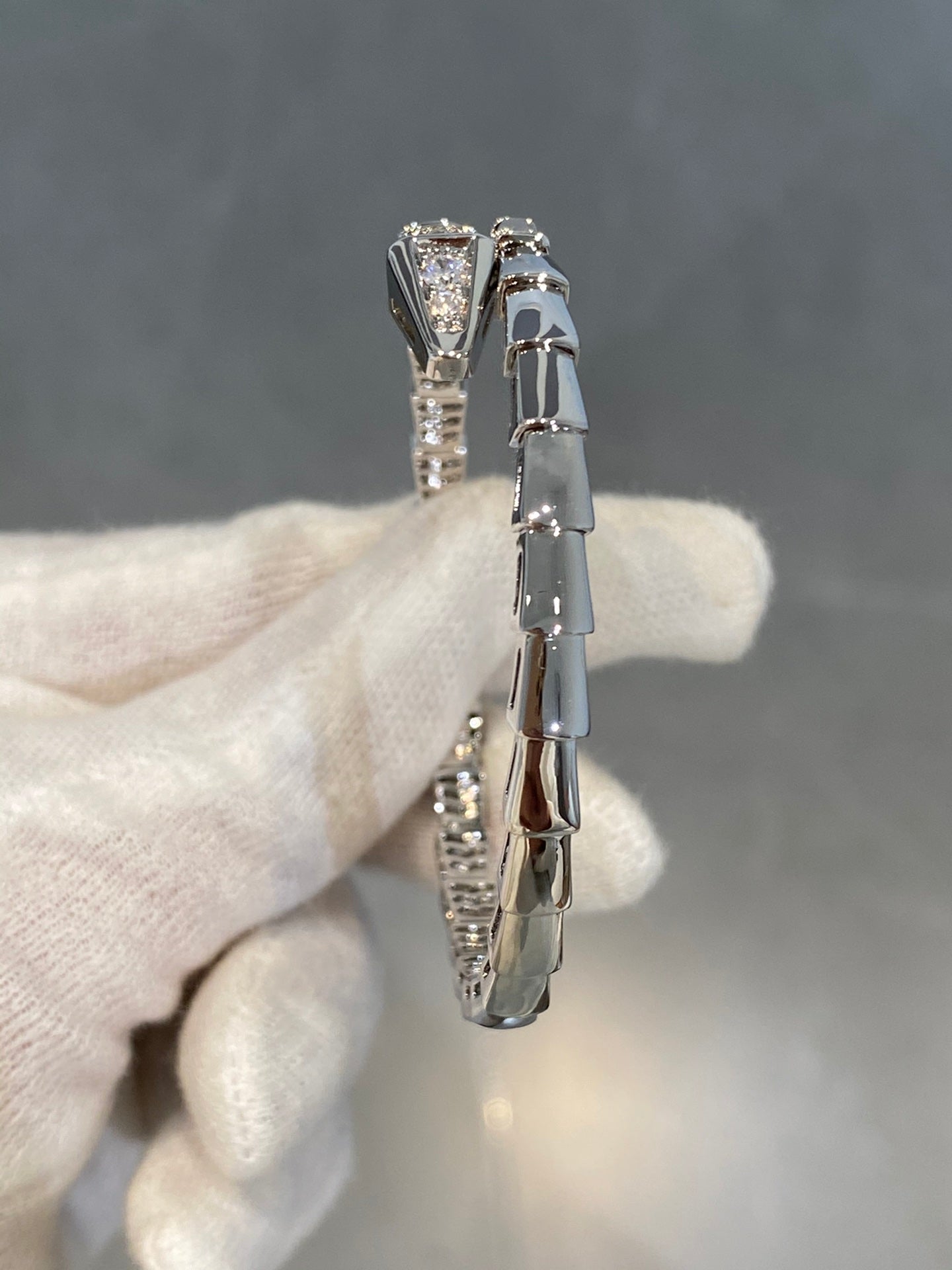 [Vintora]SERPENTI BRACELET DIAMONDS SILVER