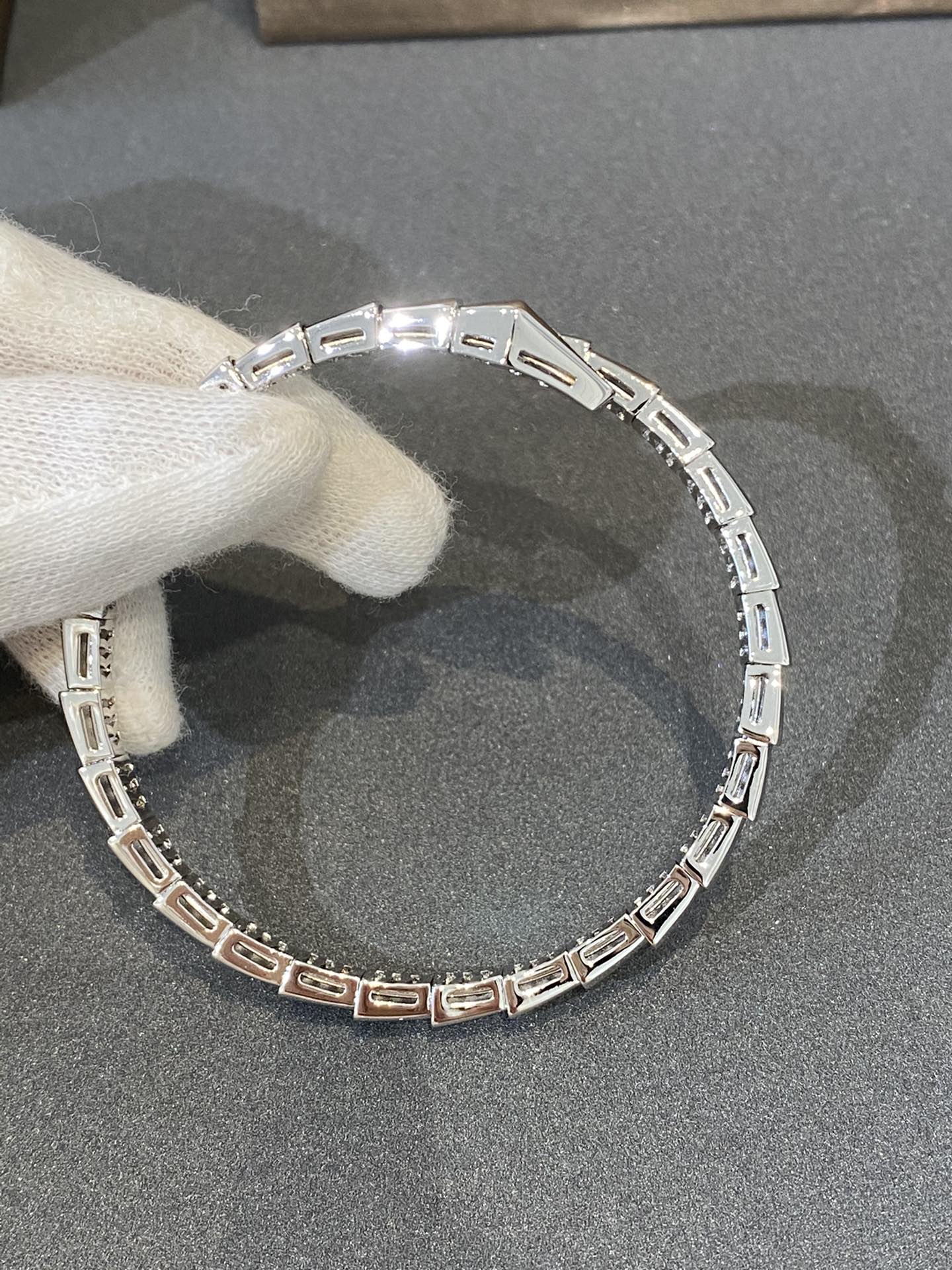 [Vintora]SERPENTI BRACELET DIAMONDS SILVER