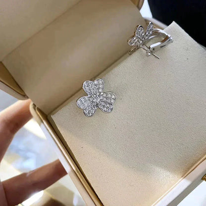 [Vintora]CLOVER COMOS DIAMOND EARRINGS SILVER