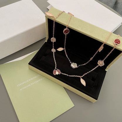 [Vintora]COLLIER LUCKY SPRING 15 MOTIFS OR ROSE