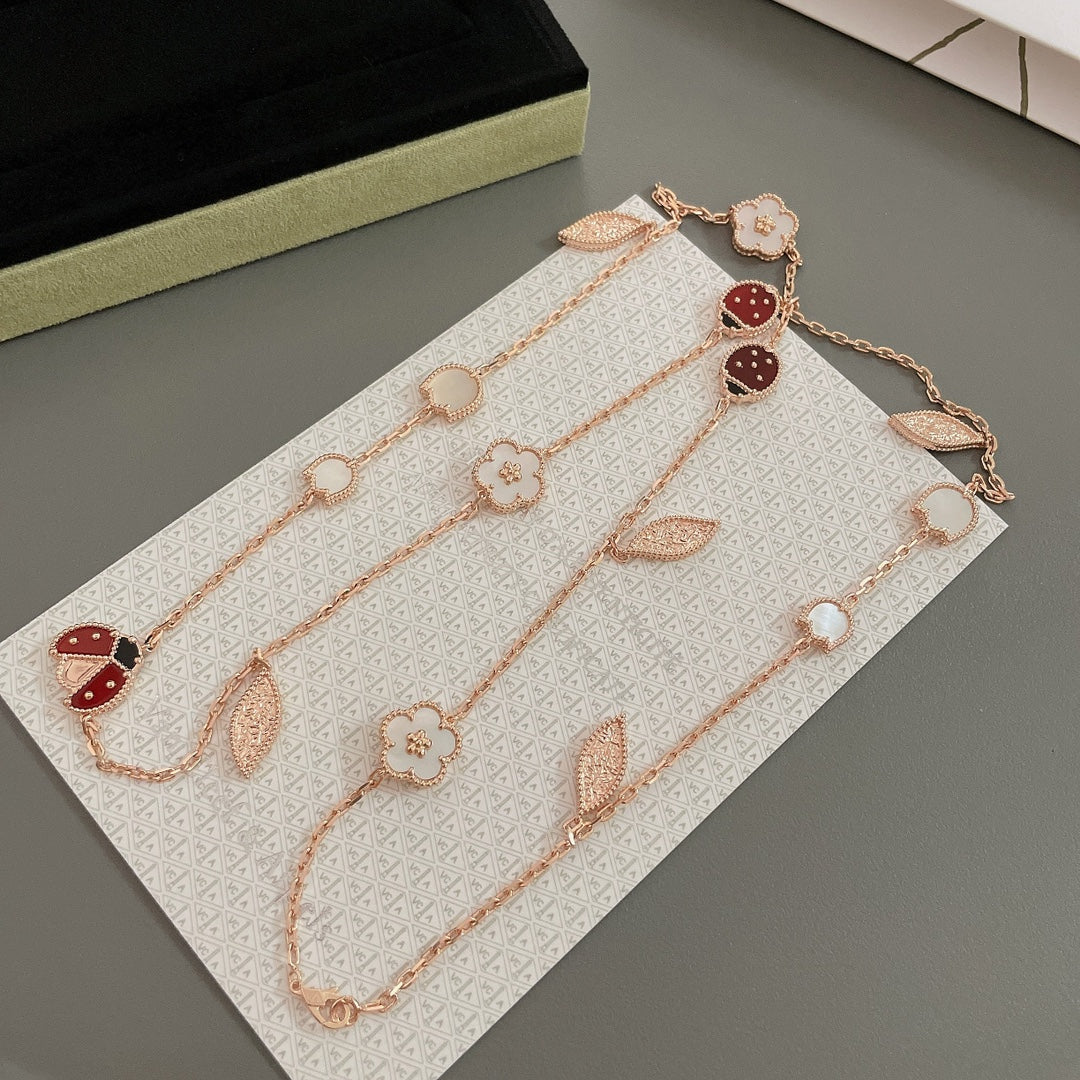 [Vintora]COLLIER LUCKY SPRING 15 MOTIFS OR ROSE