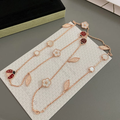 [Vintora]COLLIER LUCKY SPRING 15 MOTIFS OR ROSE