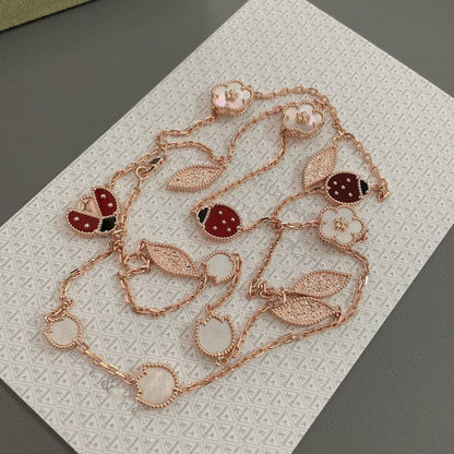 [Vintora]COLLIER LUCKY SPRING 15 MOTIFS OR ROSE