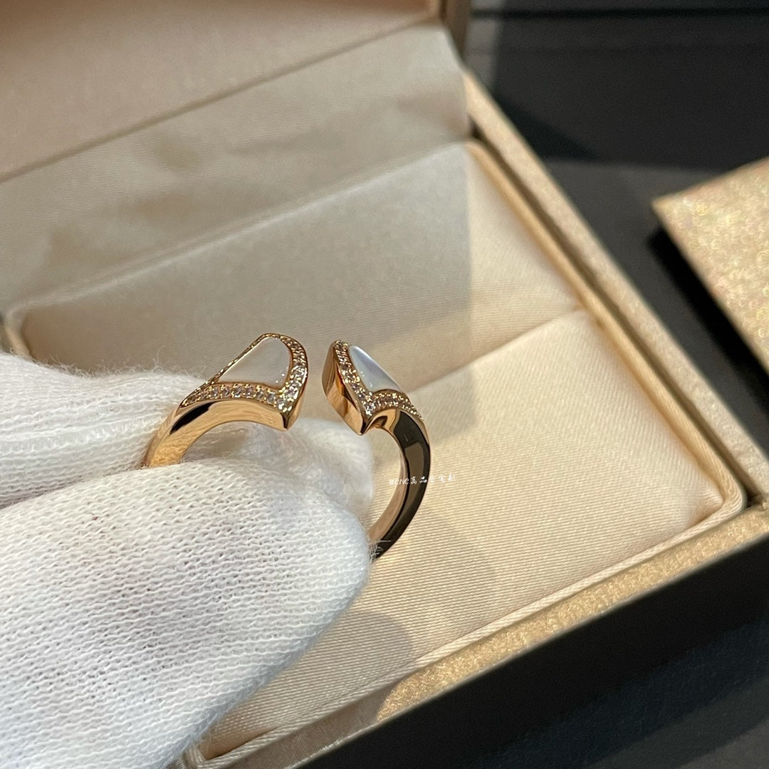 [Vintora]DREAM MOP DIAMOND OPEN RING