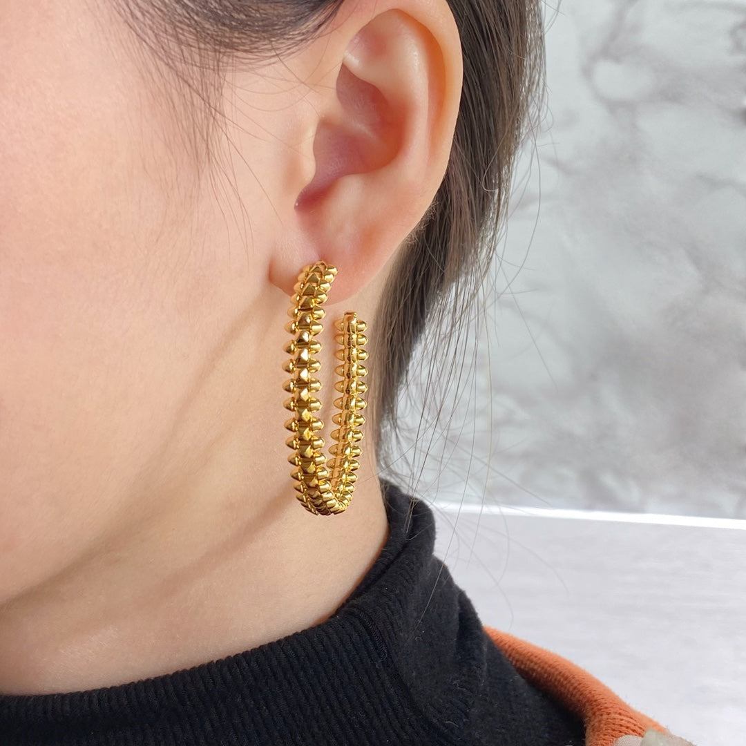 [Vintora]CLASH LARGE HOOP EARRINGS