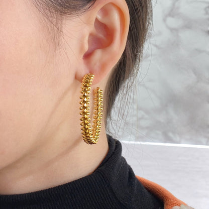 [Vintora]CLASH LARGE HOOP EARRINGS