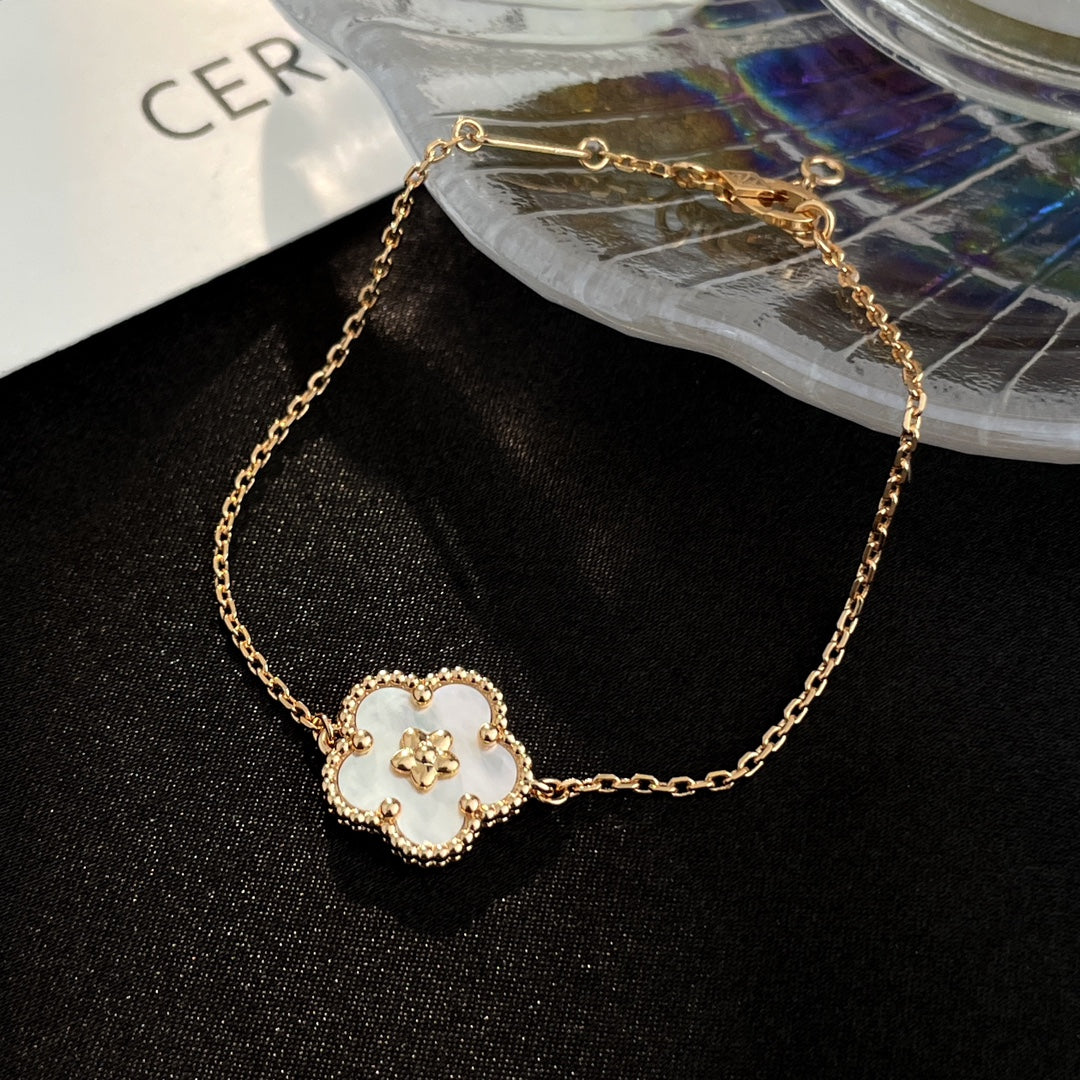 [Vintora]BRACELET NACRE ROSE GOLD PORTE-BONHEUR