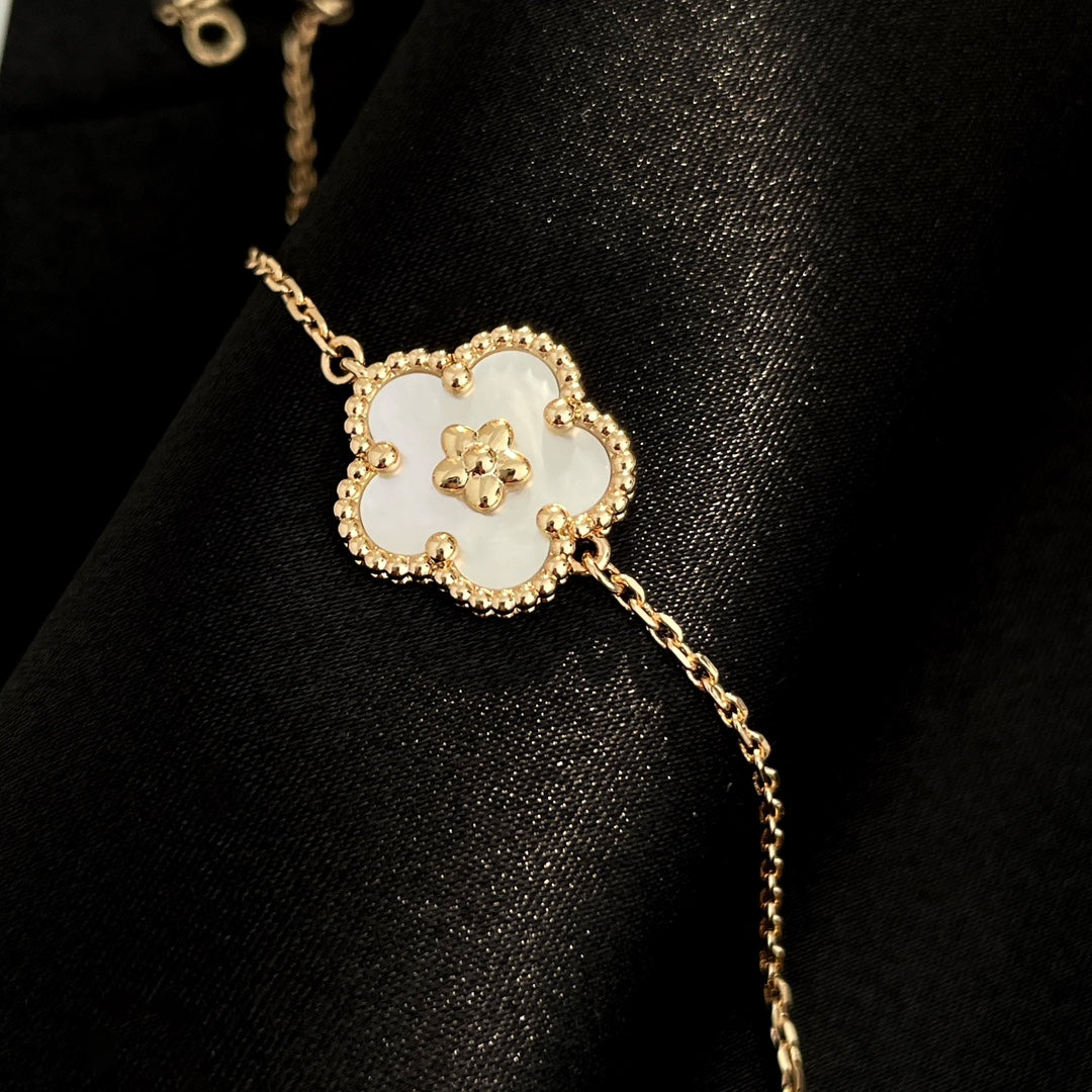 [Vintora]BRACELET NACRE ROSE GOLD PORTE-BONHEUR
