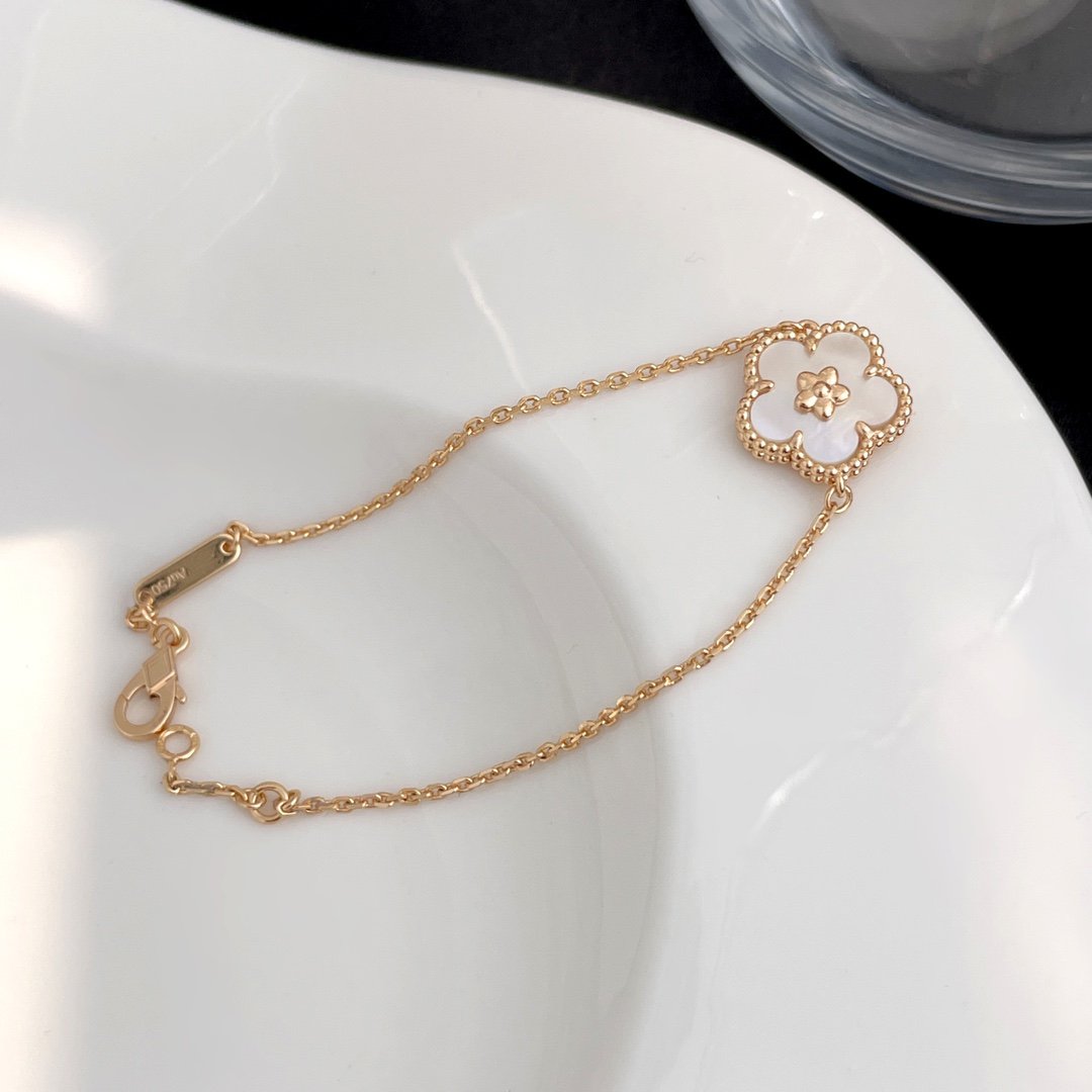 [Vintora]BRACELET NACRE ROSE GOLD PORTE-BONHEUR