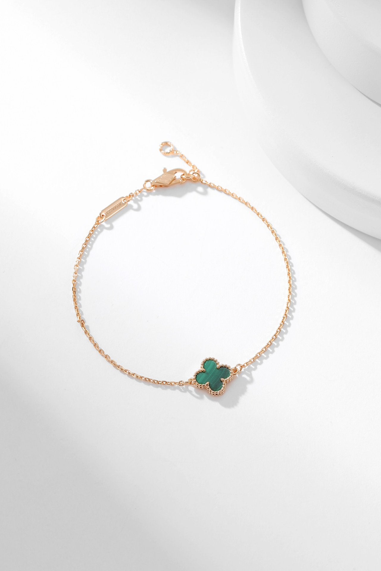 [Vintora]BRACELET CLOVER MALACHITE 1 MOTIF