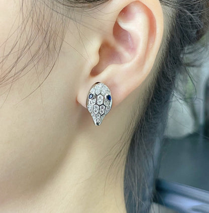 [Vintora]SERPENT DIAMOND STUD EARRINGS