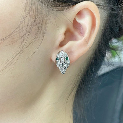 [Vintora]SERPENT DIAMOND STUD EARRINGS