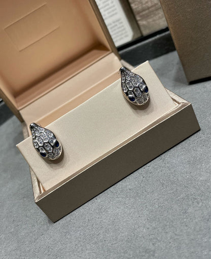 [Vintora]SERPENT DIAMOND STUD EARRINGS