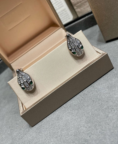 [Vintora]SERPENT DIAMOND STUD EARRINGS