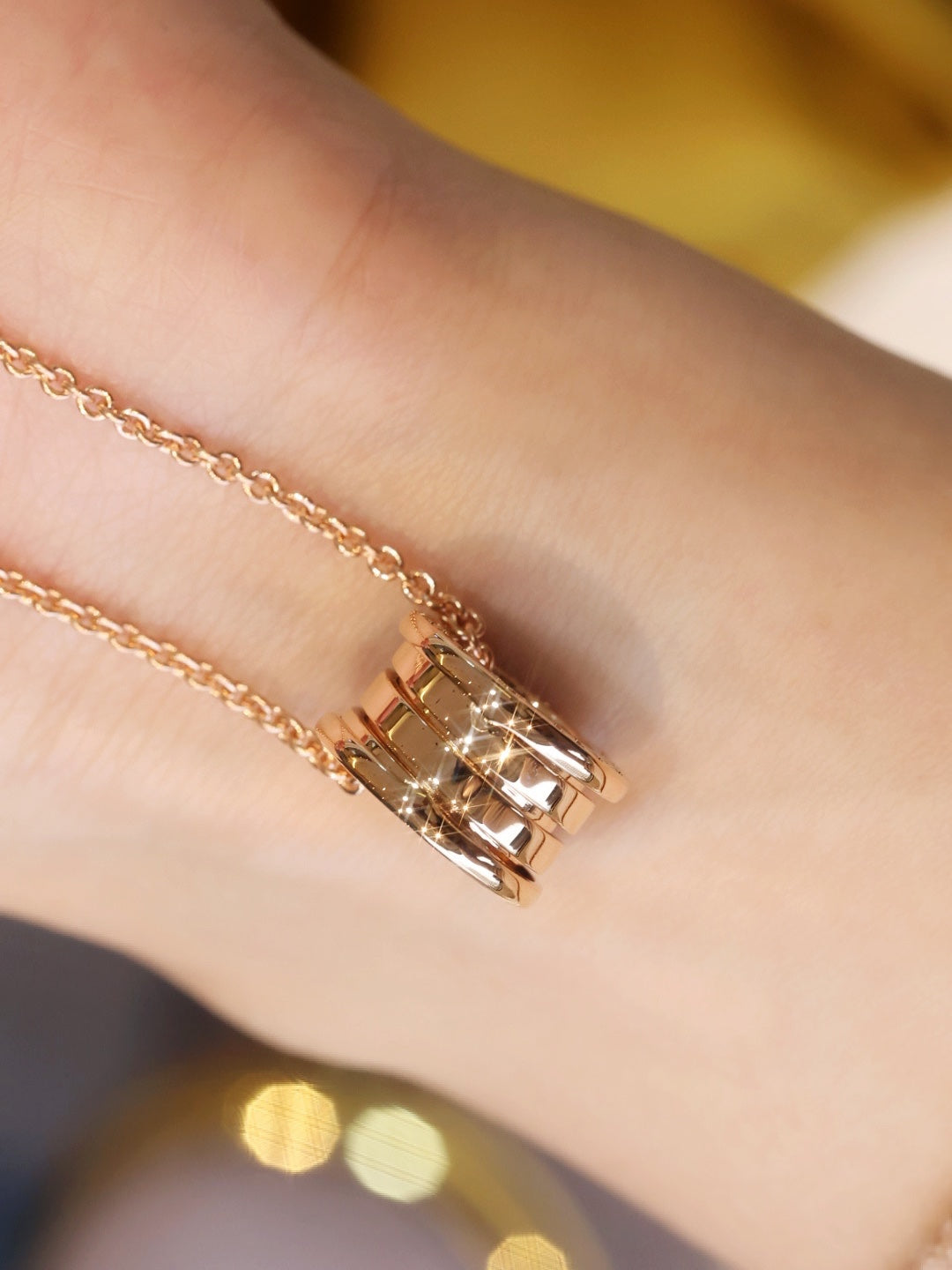 [Vintora]ZERO 1 PINK GOLD NECKLACE