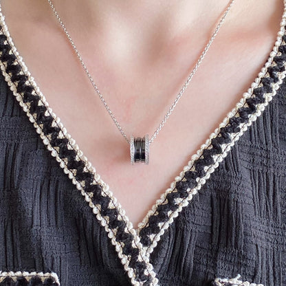[Vintora]ZERO 1 DIAMOND CERAMIC NECKLACE