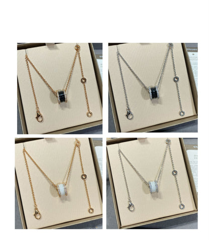 [Vintora]ZERO 1 DIAMOND CERAMIC NECKLACE