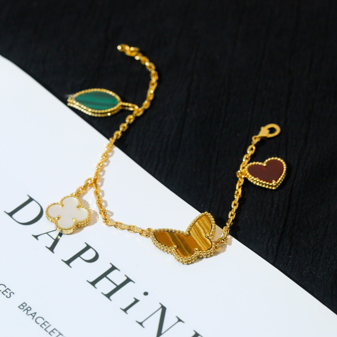 [Vintora]BRACELET 5 MOTIFS OR LUCKY SPRING