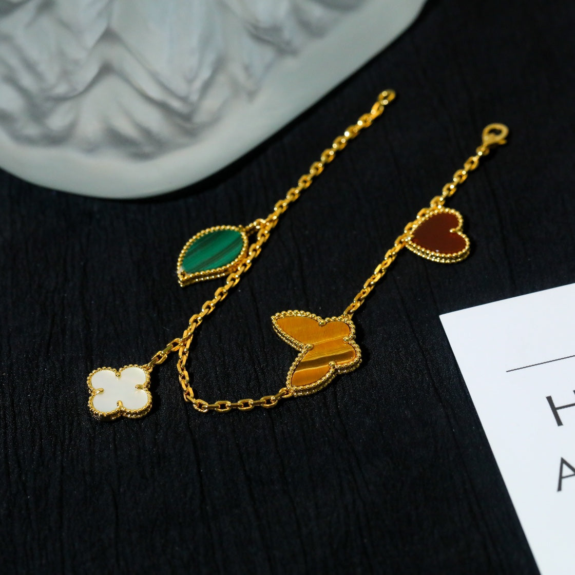 [Vintora]BRACELET 5 MOTIFS OR LUCKY SPRING