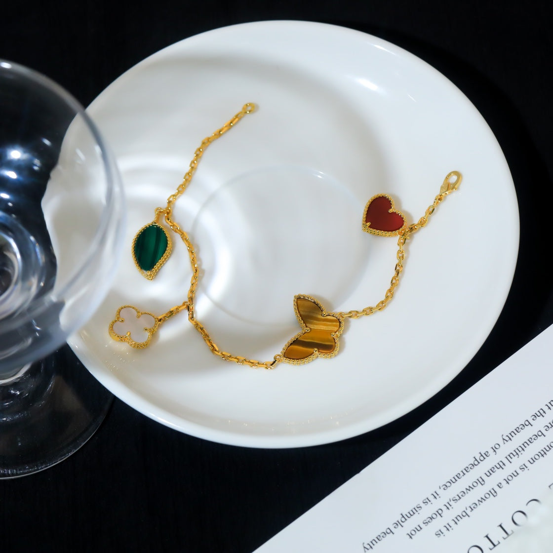 [Vintora]BRACELET 5 MOTIFS OR LUCKY SPRING