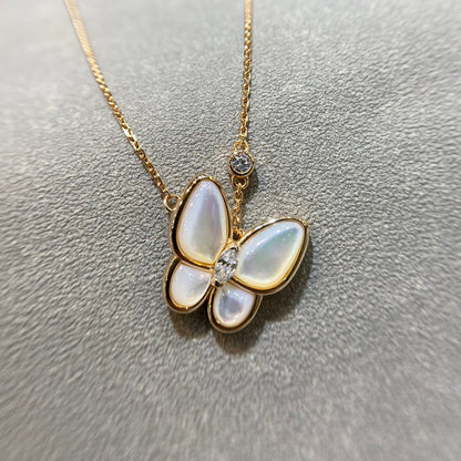[Vintora]COLLIER DIAMANT PAPILLON SERPILLIÈRE
