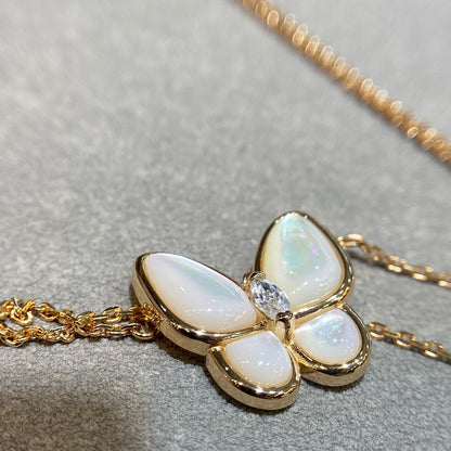 [Vintora]COLLIER DIAMANT PAPILLON SERPILLIÈRE