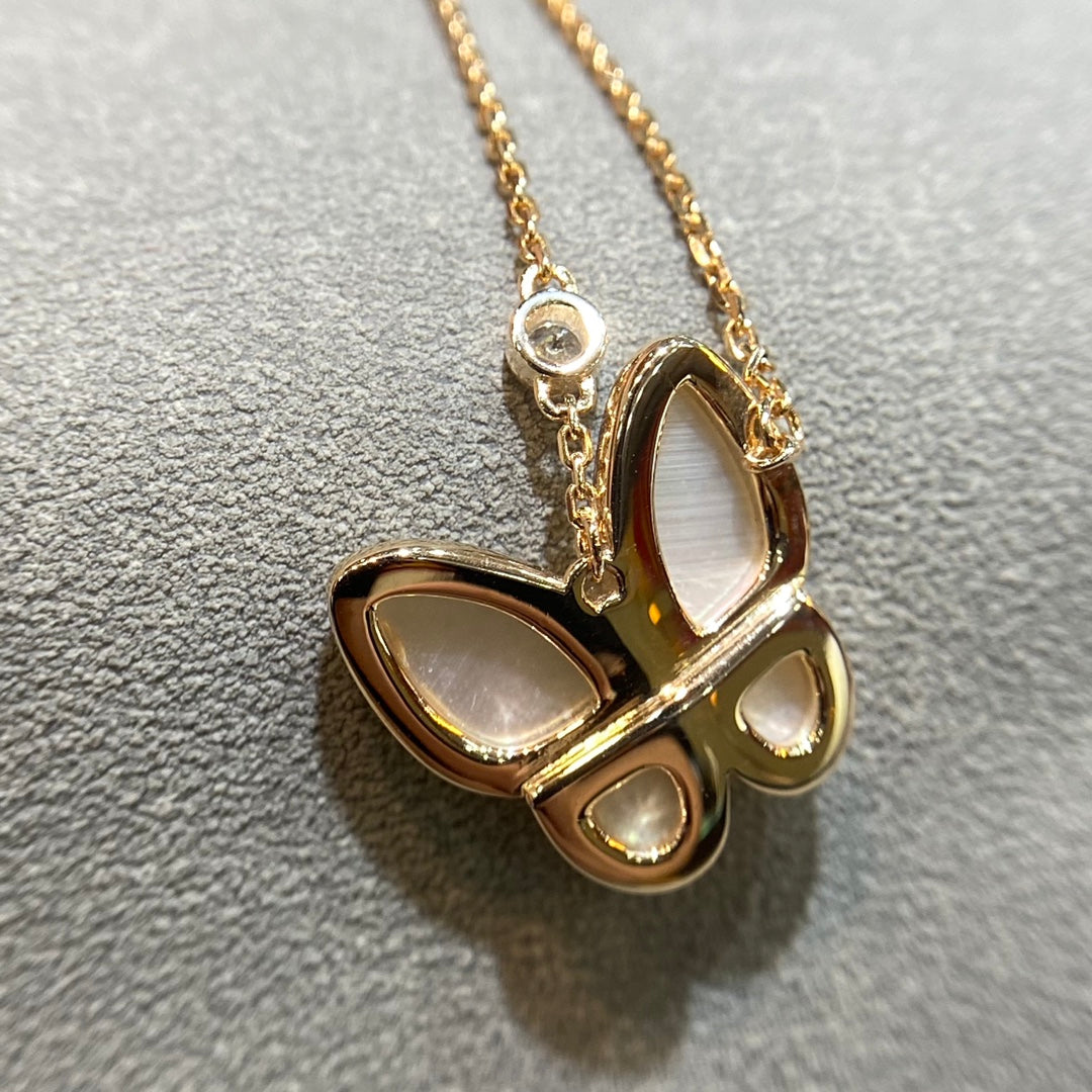[Vintora]COLLIER DIAMANT PAPILLON SERPILLIÈRE