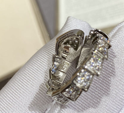 [Vintora]SERPENTI LARGE RING SILVER DIAMOND PAVED