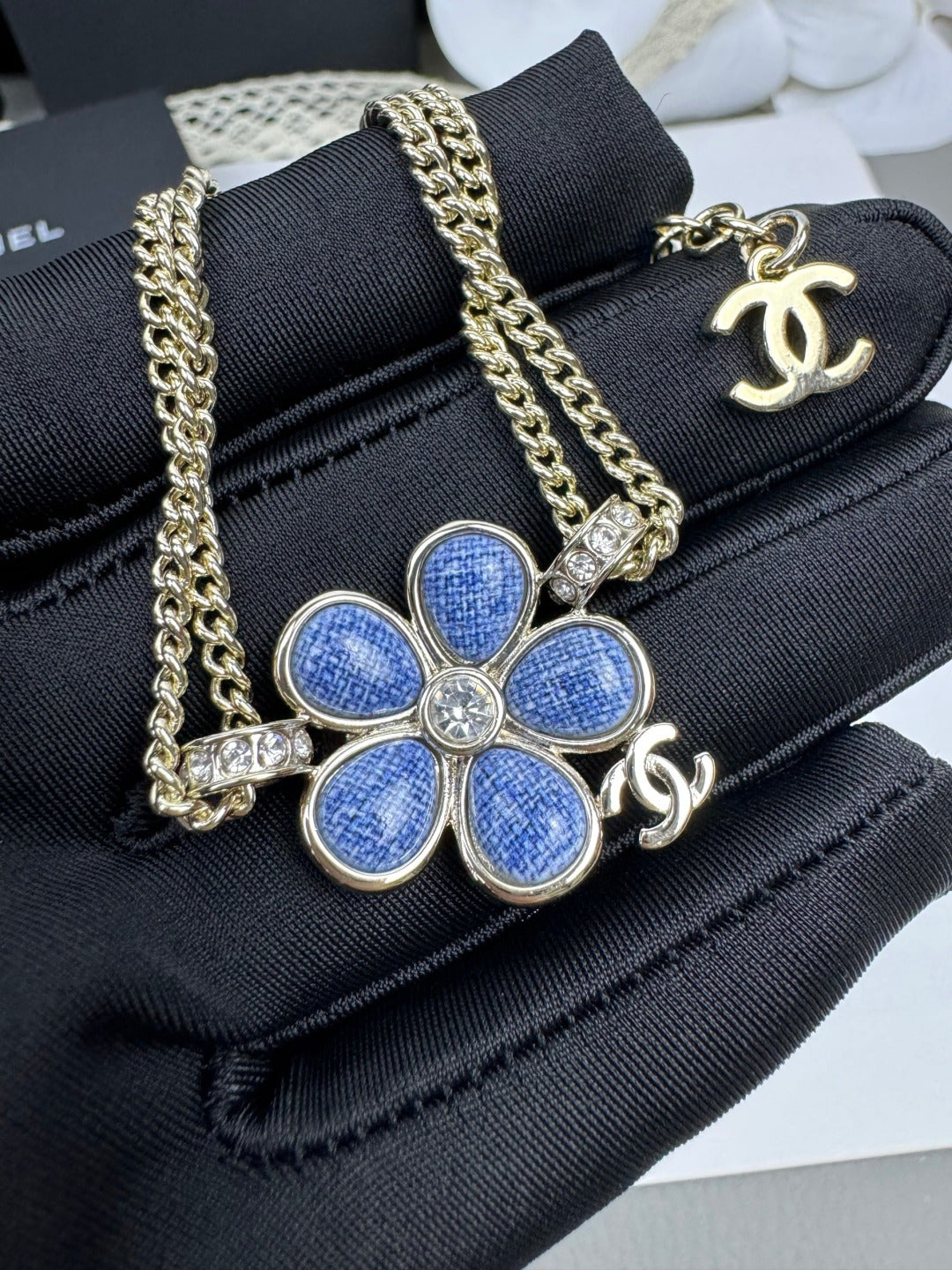 [Vintora]VOLTE New Blue Floral Double-Layer Bracelet