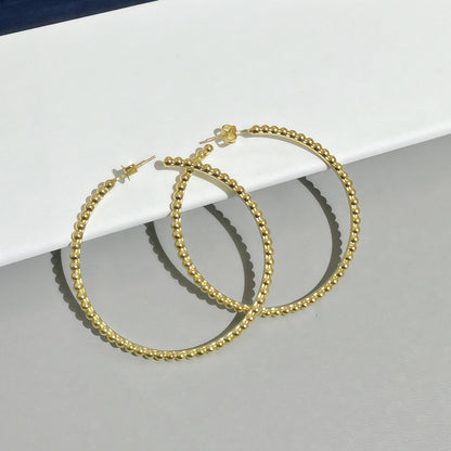 [?Vintora]SMOOTH BEAD STUD EARRINGS