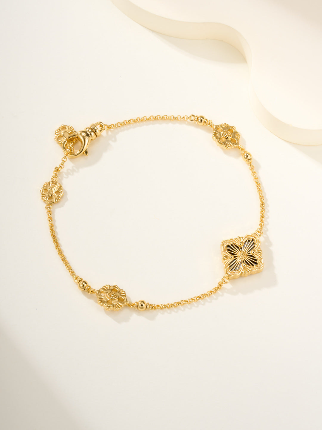 [?Vintora]B.C.L ENAMELED One-Flower Bracelet¡ꡧVarious Colors)