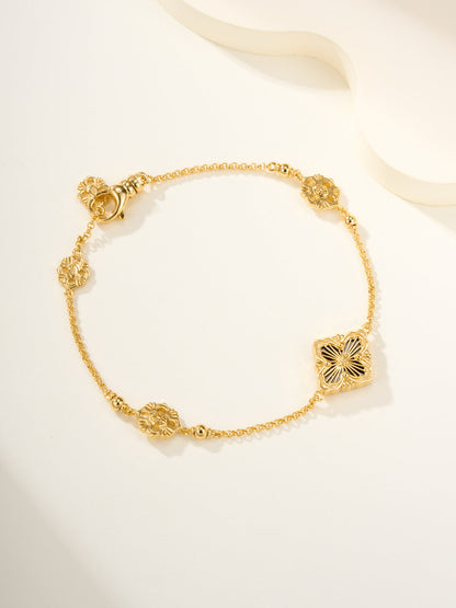 [?Vintora]B.C.L ENAMELED One-Flower Bracelet¡ꡧVarious Colors)