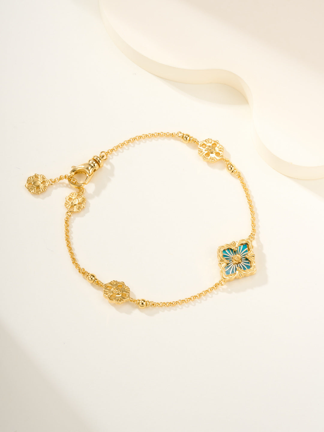 [?Vintora]B.C.L ENAMELED One-Flower Bracelet¡ꡧVarious Colors)