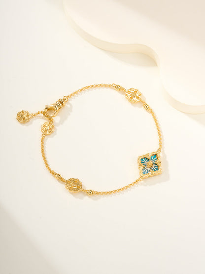 [?Vintora]B.C.L ENAMELED One-Flower Bracelet¡ꡧVarious Colors)