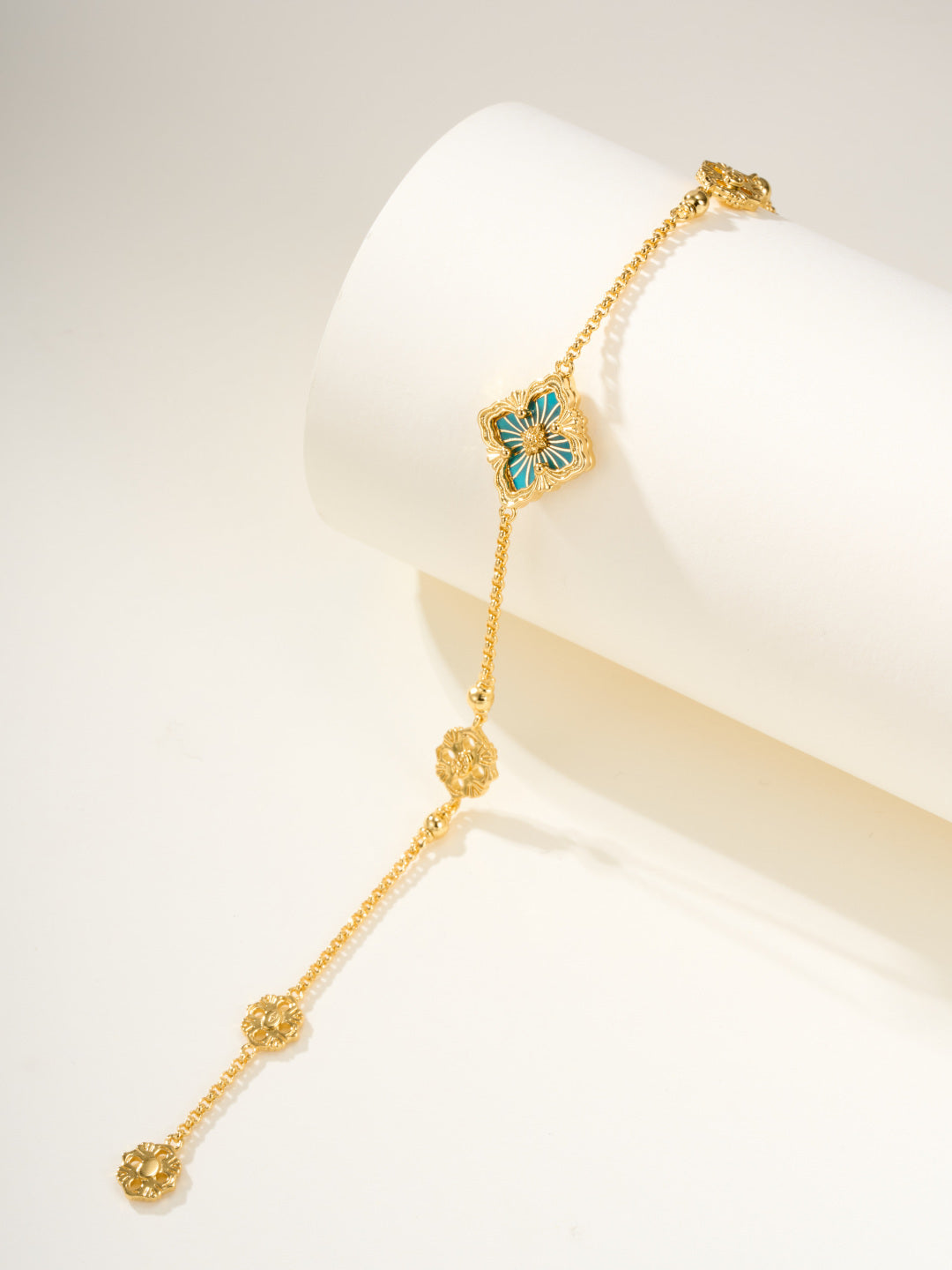 [?Vintora]B.C.L ENAMELED One-Flower Bracelet¡ꡧVarious Colors)