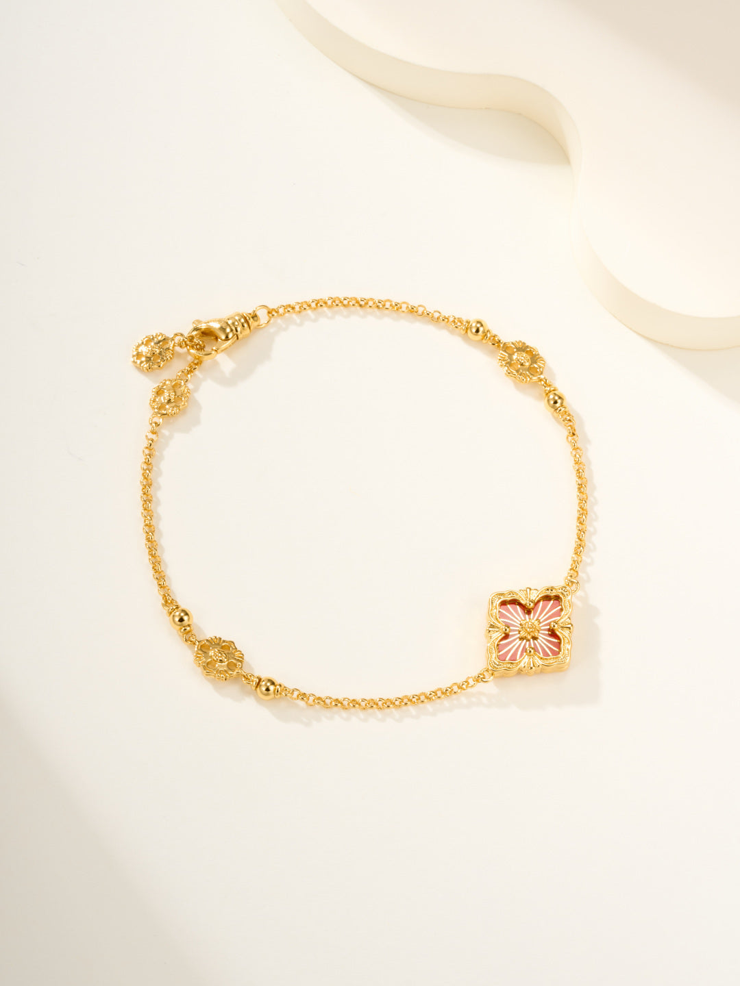 [?Vintora]B.C.L ENAMELED One-Flower Bracelet¡ꡧVarious Colors)
